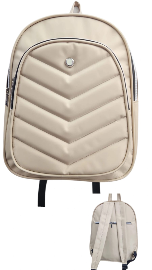 Mochila impermeable ojito beige