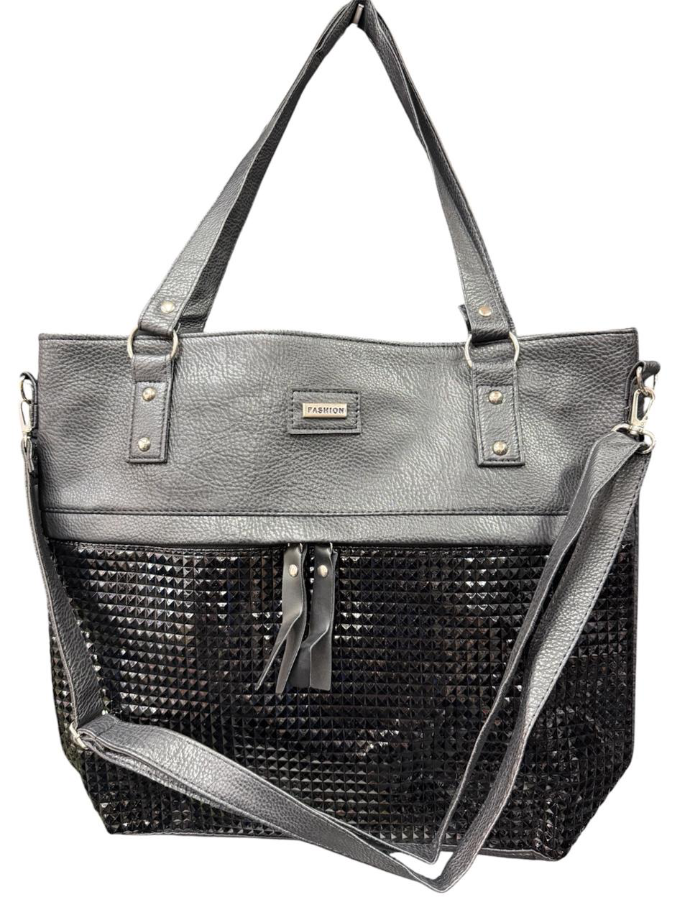 Cartera/Morral aplique charol