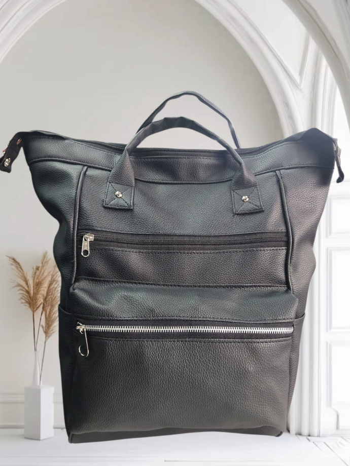 Mochilas bocas de pez eco cuero