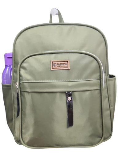 Mochila impermeable bolsillos verde