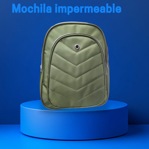 Mochila impermeable ojito verde